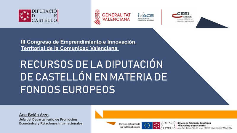 Diputaci�n de Castell�n - Fondos Europeos