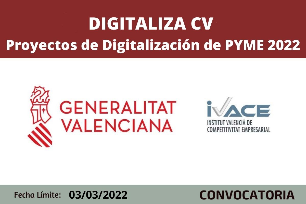 Ayudas digitaliza CV 2022
