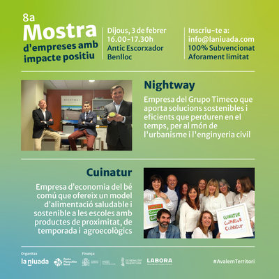 8ª Mostra de Empresas con Impacto Positivo: Nightway y Cuinatur