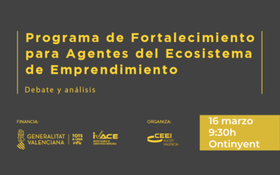 Debate y análisis. Programa de Fortalecimiento para Agentes del Ecosistema Emprendimiento 2022