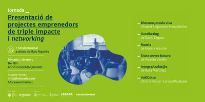 Presentación de proyectos emprendedores de triple impacto y networking