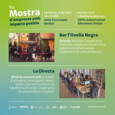 9ª Mostra de Empresas con Impacto Positivo: Bar l'Ovella Negra i La Directa