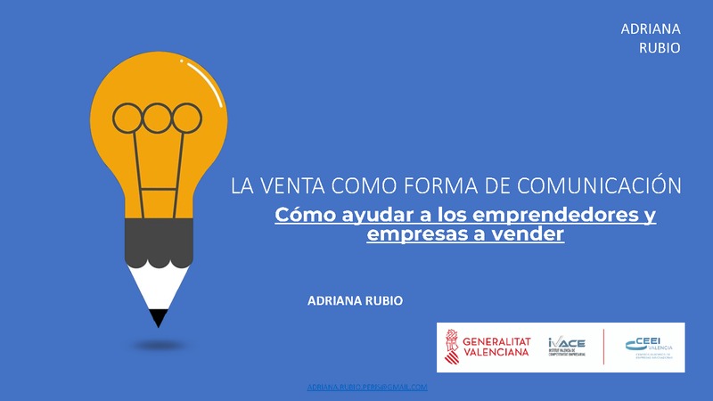 Presentación Cómo ayudar a los emprendedores y empresas a vender