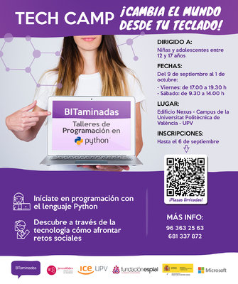 Tech camp: Taller de programación para niñas y adolescentes con impacto social