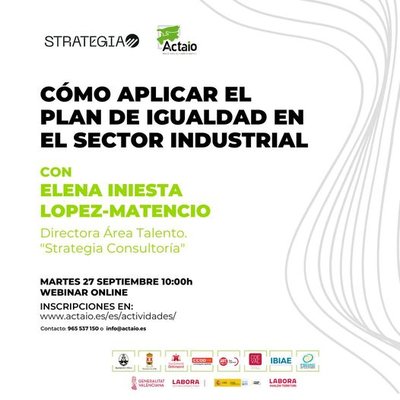 C�mo aplicar el Plan de Igualdad en el sector industrial