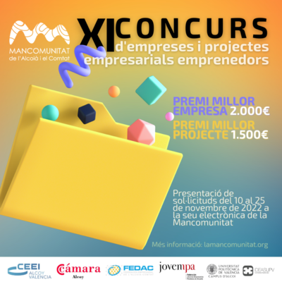 XI edici�n del Concurso de Empresas y Proyectos Empresariales Emprendedores de la Mancomunitat de l�Alcoi� i el Comtat