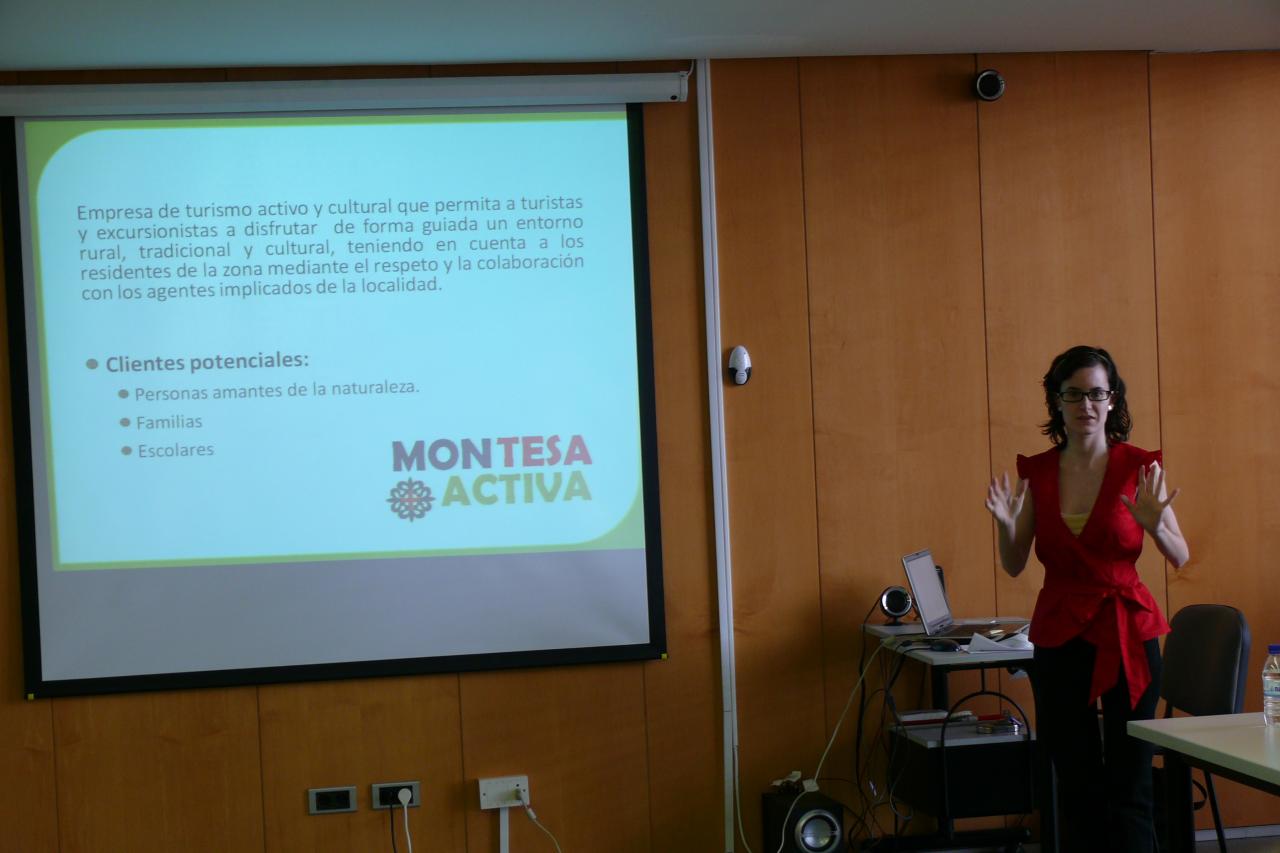 Presentaci�n de los proyectos empresariales del curso Creaci�n de Empresas Innovadoras 2011.