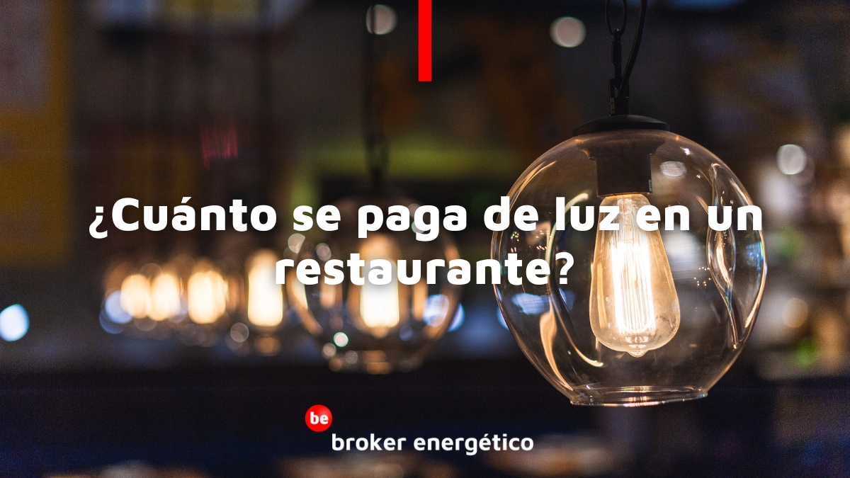 Cu�nto se paga de luz en un restaurante
