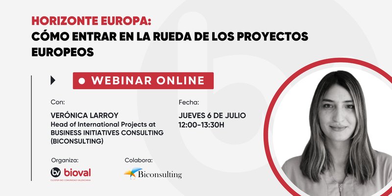 Webinar HORIZONTE EUROPA: Cómo entrar en la rueda de los proyectos europeos