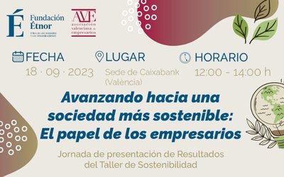 Programa Jornada Avanzando hacia una sociedad más sostenible: El papel de los empresarios