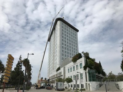 Montaje de Aire Acondicionado con gr�a de 220tns Terex Explorer 5800