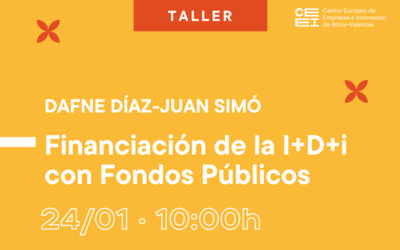 Taller Aprende a financiar tu I+D+i con fondos p�blicos