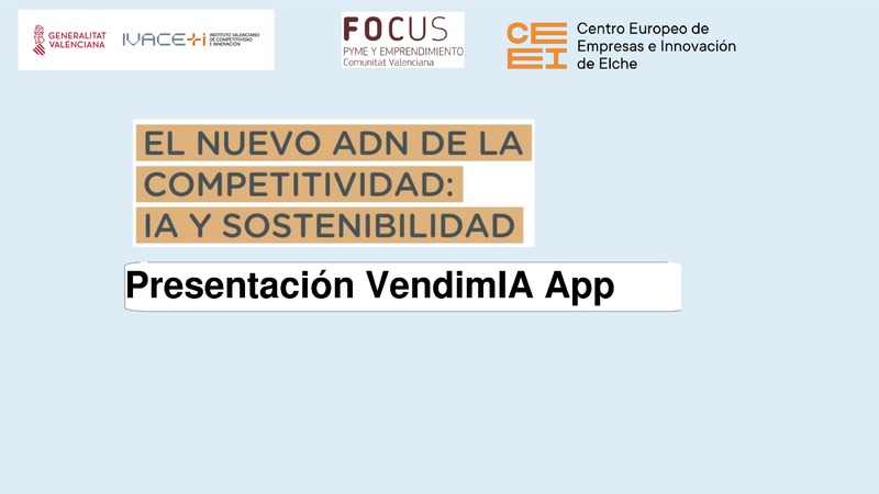 Presentación VemdimIA App (Portada)