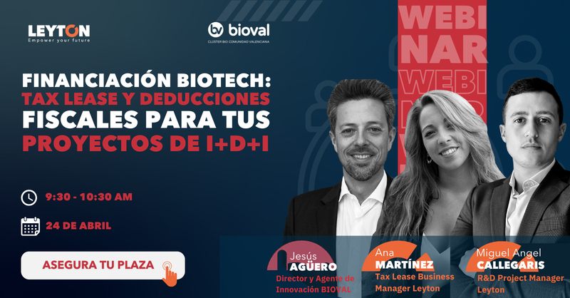 Financiación Biotech: Tax Lease y Deducciones Fiscales para tus proyectos de I+D+i