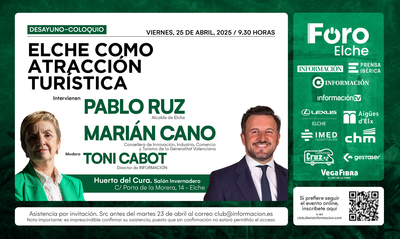 Desayuno � coloquio, sobre ELCHE COMO ATRACCI�N TUR�STICA
