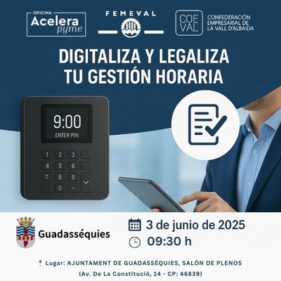 Digitaliza y legaliza tu gestión horaria. Registro digital de la jornada laboral