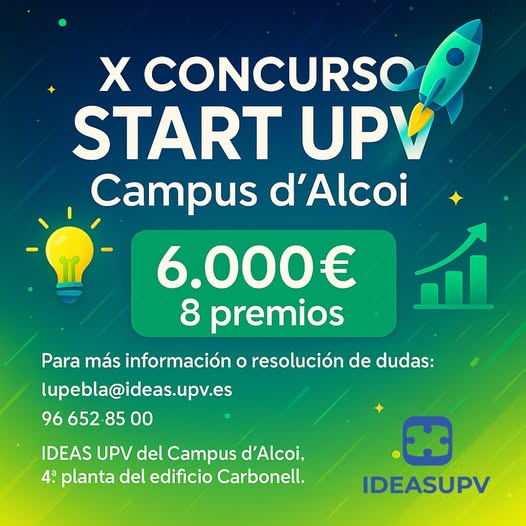 X Edición del concurso START-UPV Campus de Alcoy