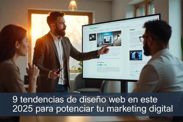 9 tendencias de diseño web en 2025 para potenciar tu marketing digital