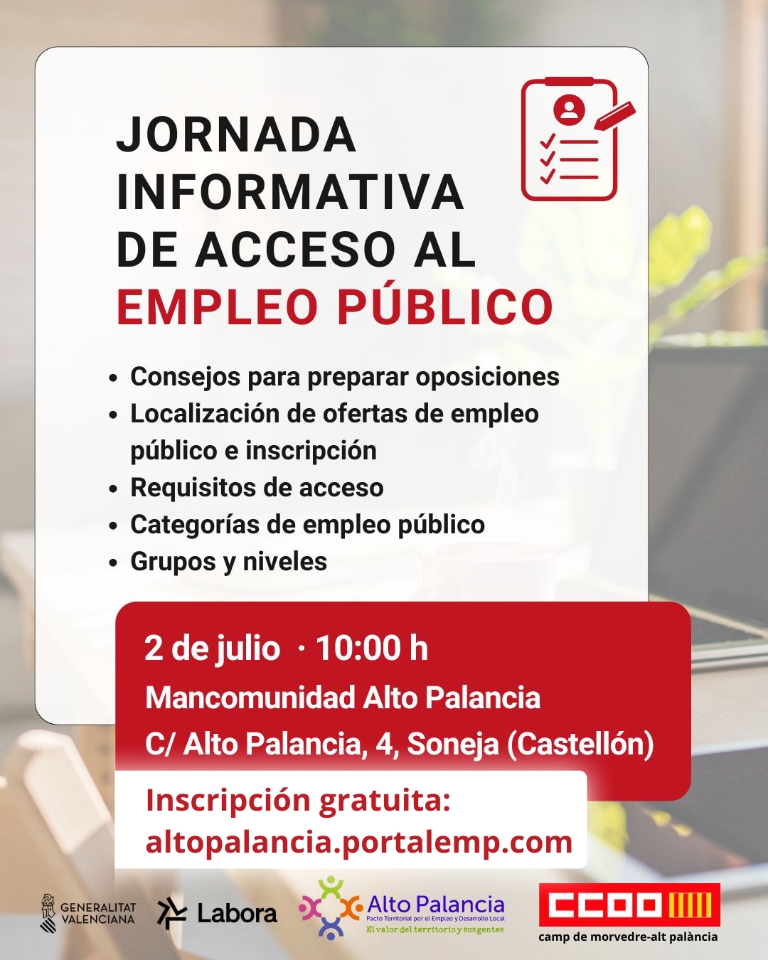 JORNADA INFORMATIVA ACCESO AL EMPLEO PÚBLICO