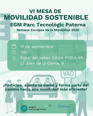 VI Mesa de Movilidad Sostenible