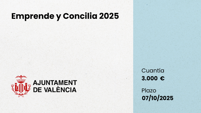 Subvenci�n municipal Emprende y Concilia 2025