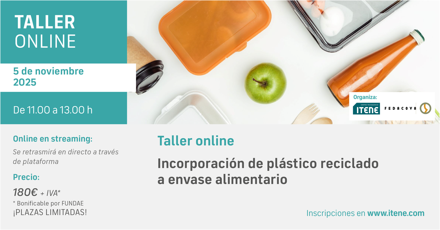 Curso Online – Incorporación de plástico reciclado a envase alimentario