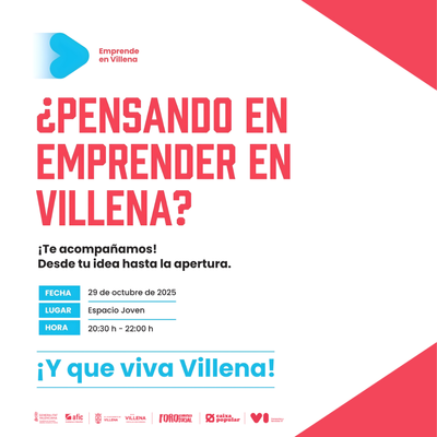 “Emprende en Villena”, la nueva red de apoyo al emprendimiento impulsada por Comercios y Servicios Vi