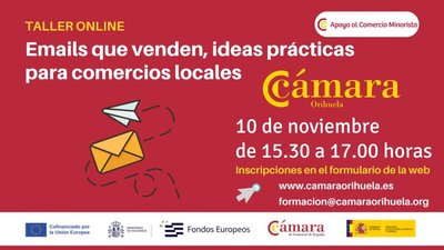 Taller online comercio minorista: Emails que venden, ideas prácticas para comercios locales
