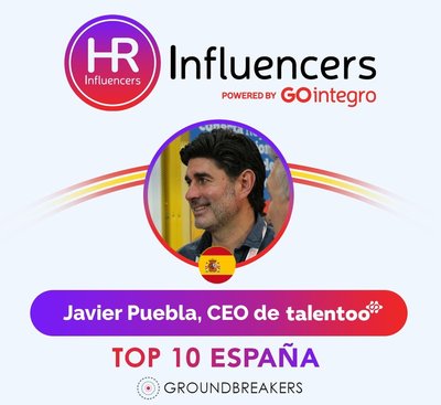 Javier Puebla (Talentoo) entra en el Top 10 del ranking HR Influencers