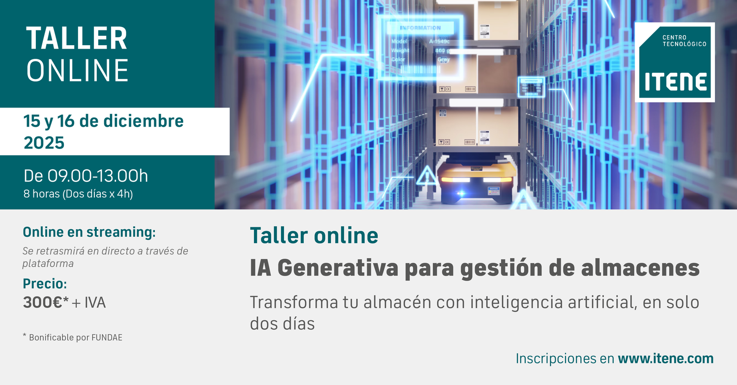 Taller online: IA Generativa para gestión de almacenes – 15 y 16 de diciembre