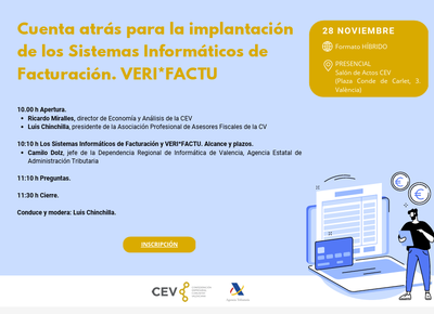 Cuenta atr�s para la implantaci�n de los Sistemas Inform�ticos de Facturaci�n. VERI*FACTU