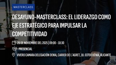 26 NOV Desayuno Masterclass: El liderazgo como eje estratégico para impulsar la competitividad