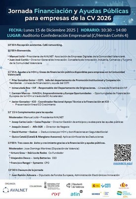 FINANCIACI�N y AYUDAS P�BLICAS para empresas de la Comunidad Valenciana