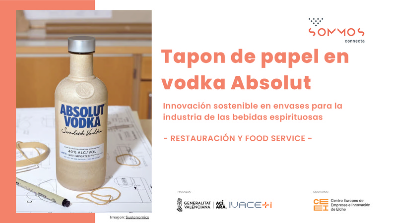 Tapón de papel en vodka Absolut (Portada)