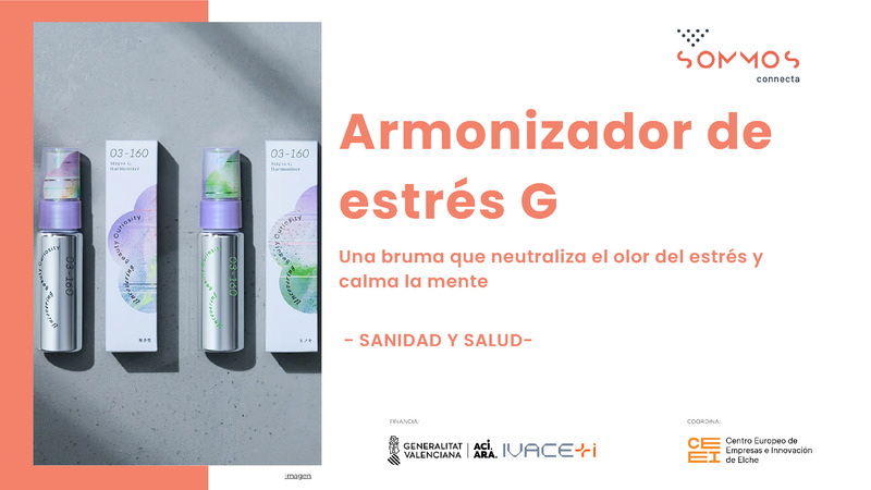 Armonizador de estrés G, una bruma que neutraliza el olor del estrés y calma la mente (Portada)