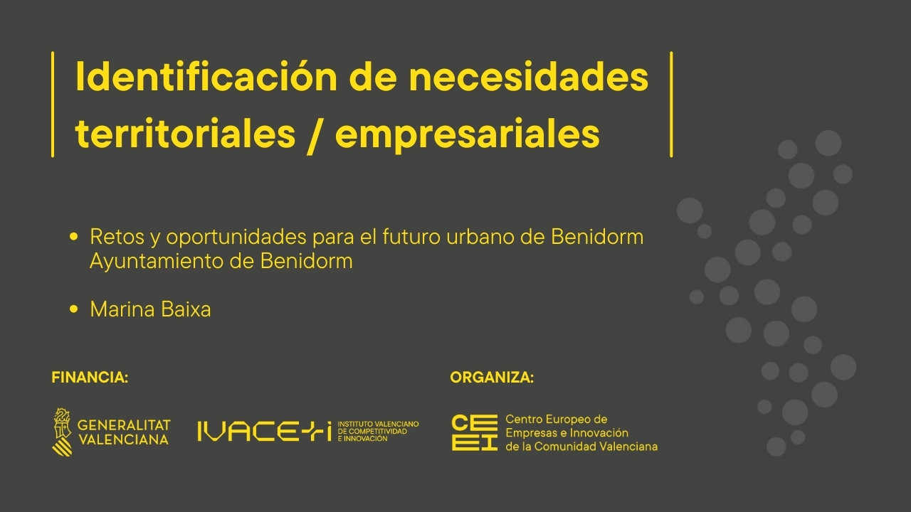 Retos y oportunidades para el futuro urbano de Benidorm