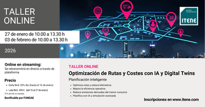 Taller online Optimización de Rutas y Costes con IA y Digital Twins en Supply Chain