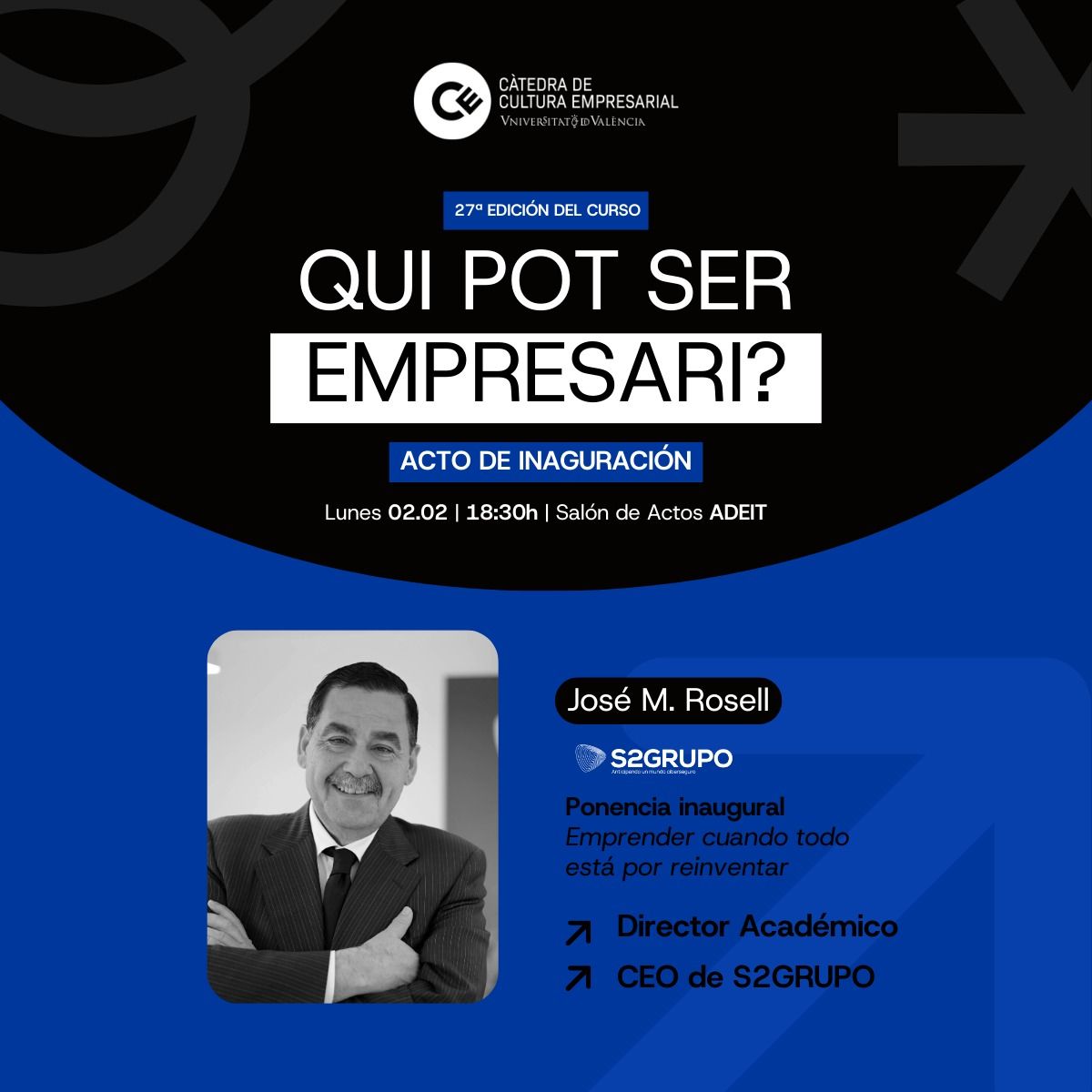 Inauguración 27ª Edición Qui pot ser empresari?