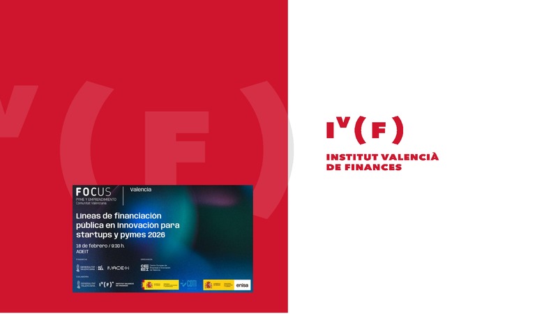 Instrumentos y l�neas de financiaci�n de IVF (Institut Valenci� de Finances)