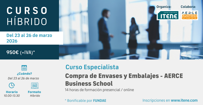5ª Edición – Curso de Compra de Envases y Embalajes – AERCE Business School
