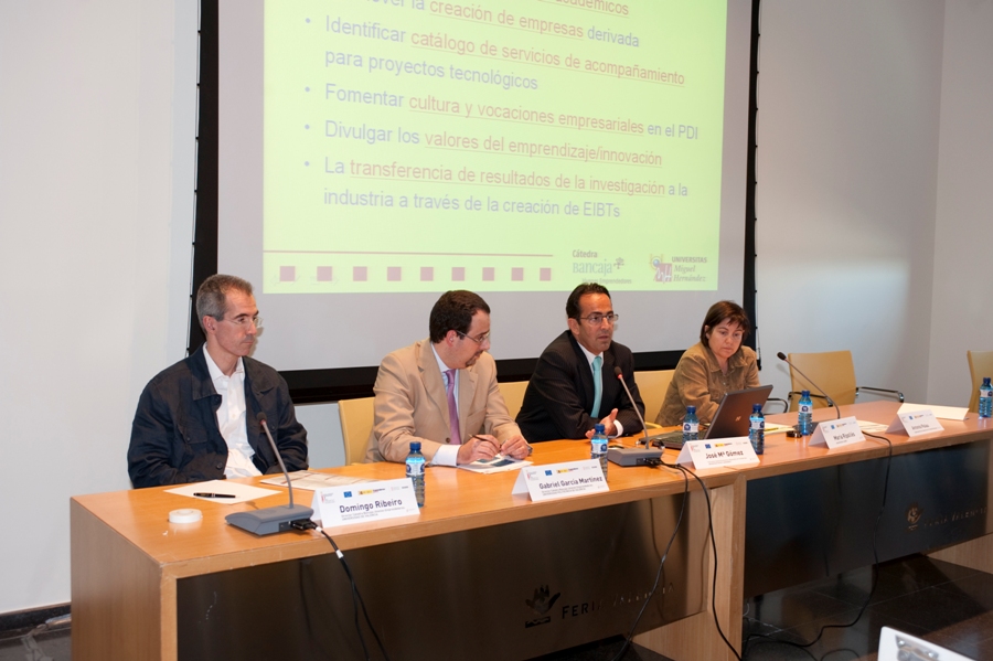 Sesión Cátedras universitarias de emprendedores Bancaja