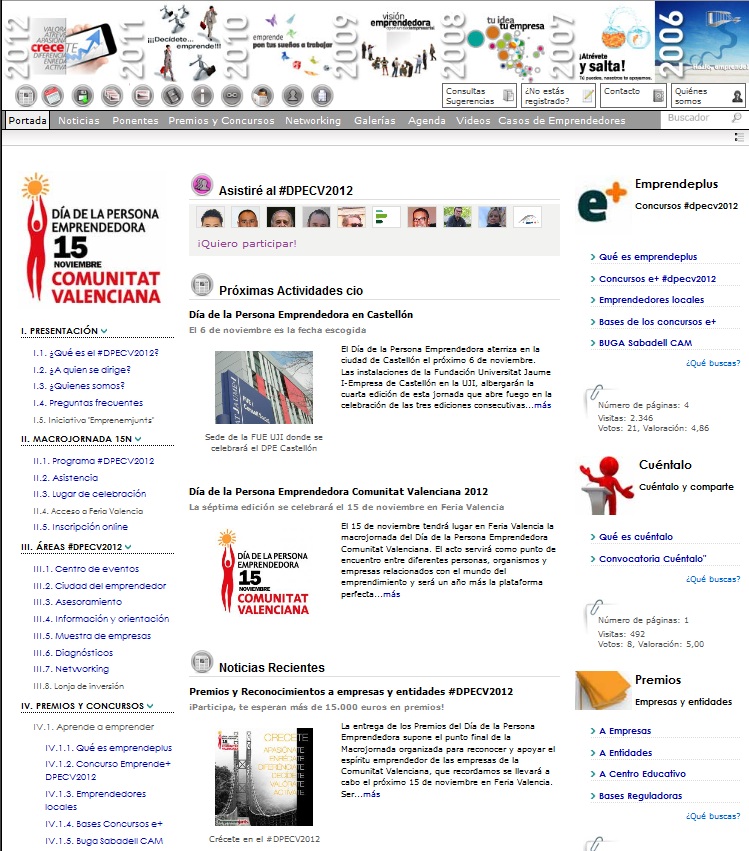 Página principal Macrojornada-Menú #2012