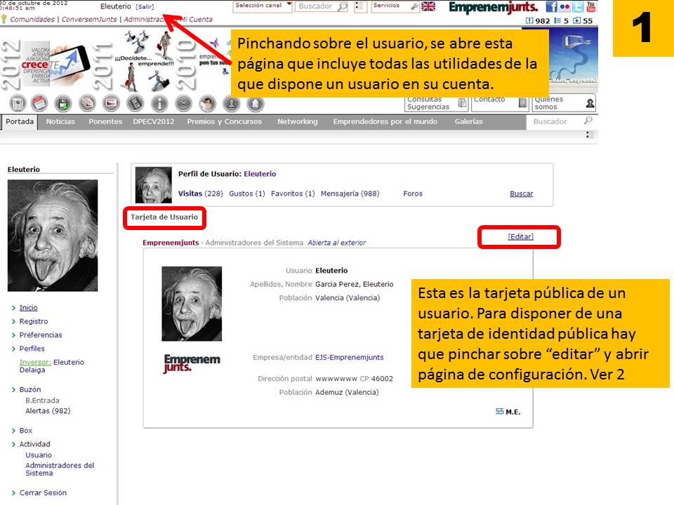 Acceso a cuenta usuario