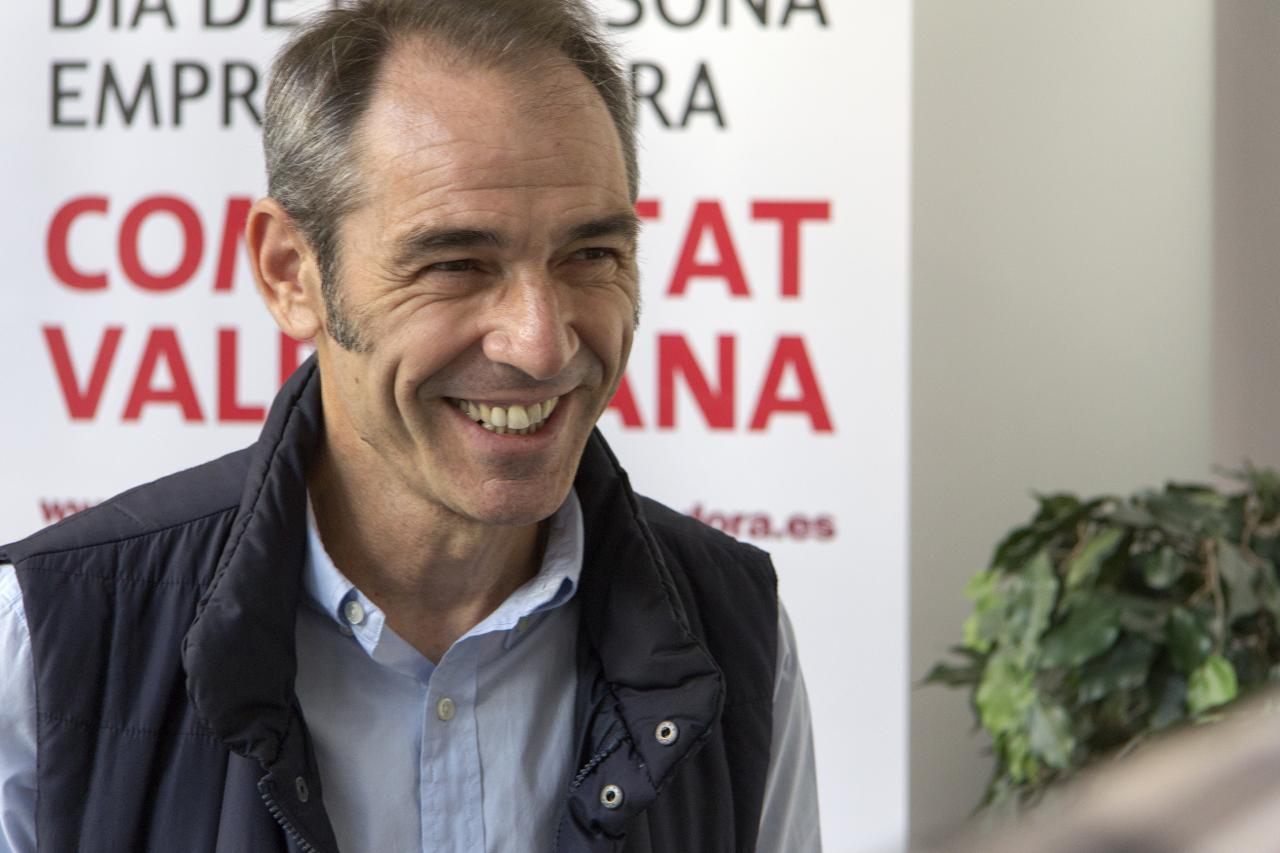 Bernard Gaspar durante la presentaci�n del DPECV2013