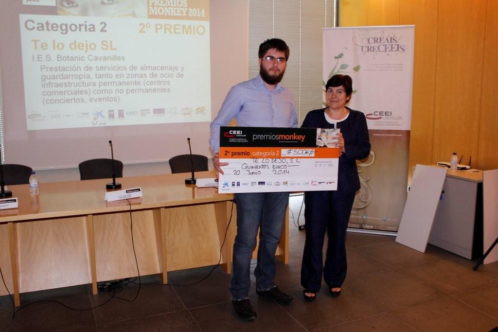 2� premio, categor�a 2 para "Te lo dejo, S.L."