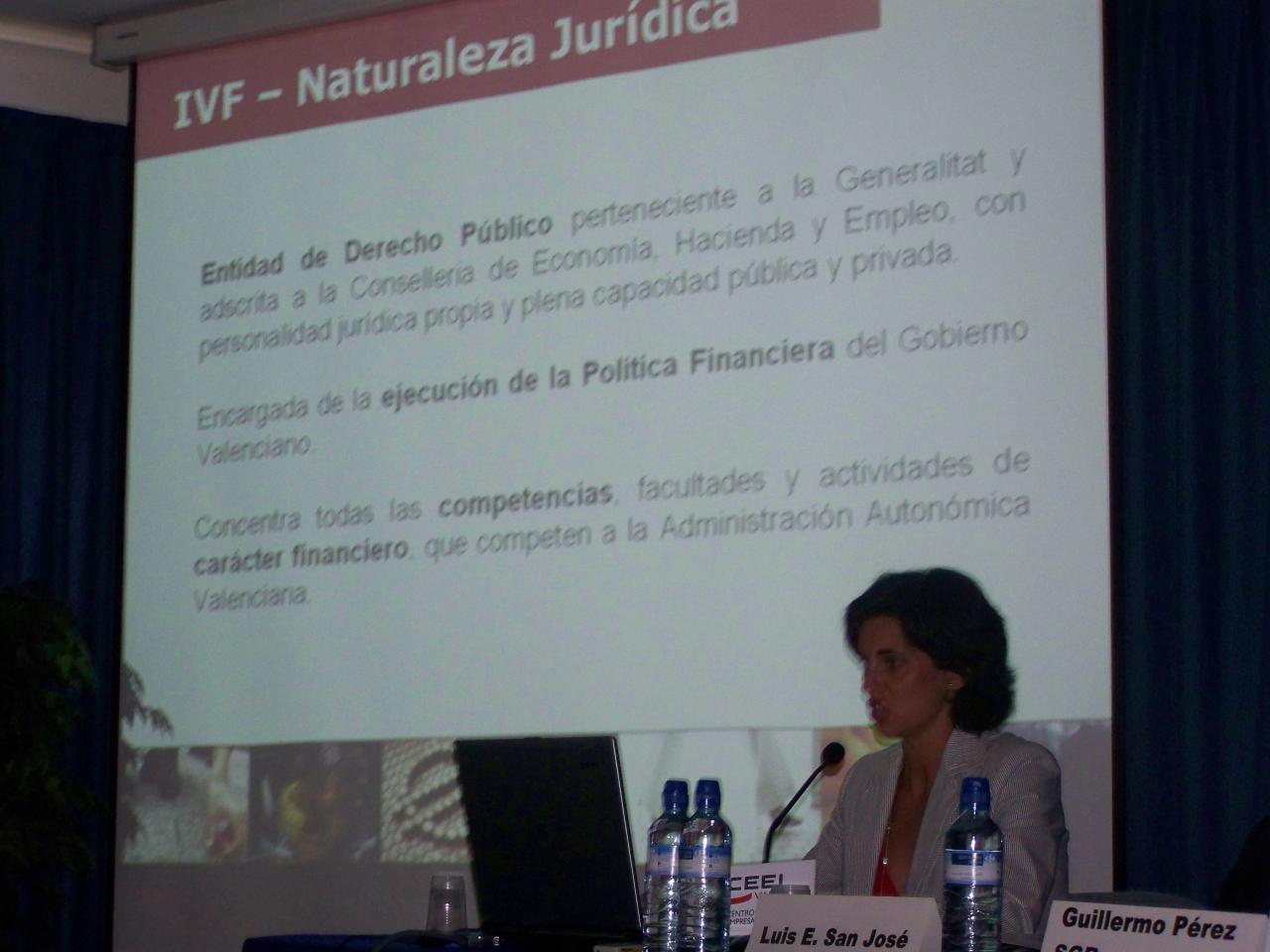 Inmaculada Bea, IVF, foro de financiaci�n 2008 CEEI Valencia