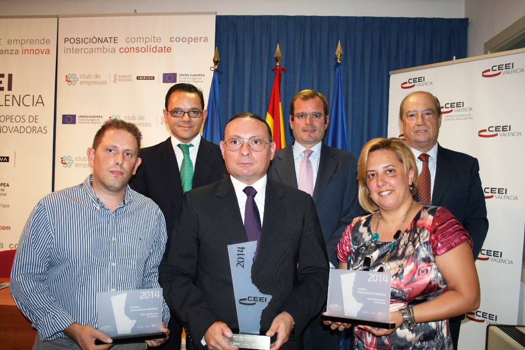Los premiados en la categor�a de Creaci�n de Empresa