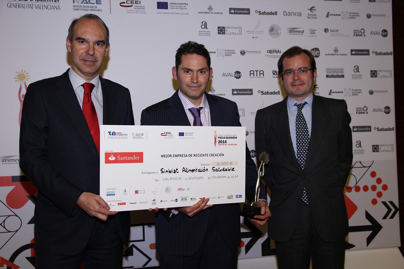 Premio FB a la mejor Empresa de Reciente Creaci�n Sinblat Alimentaci�n Saludable #DPECV2014