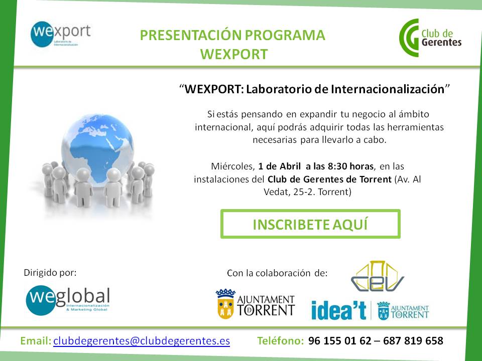 Presentaci�n del Programa "WEXPORT"