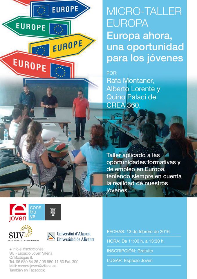 Europa ahora, una oportunidad para los jóvenes